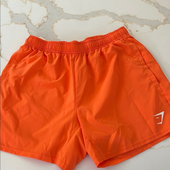 Gymshark Orange Athletic Shorts - Picture 1 of 1
